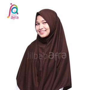 Jilbab Afra JAFR - Syifa 12 Coklat Tua